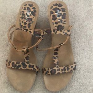 Style & Co leopard sandals